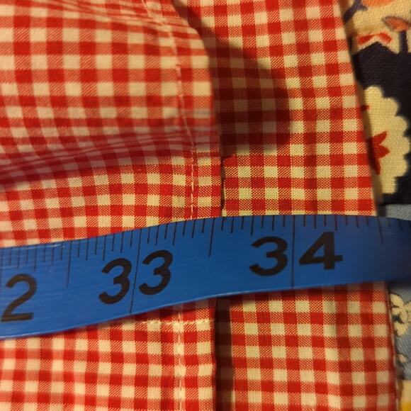 Faconnable Red Check 100% Cotton Button Down Shirt Men's Size XL - Picture 9 of 9